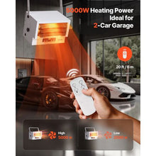 5000-Watt Electric Garage Heater With Remote Control & Overheat Protection for Indoor Workshop Warehouse