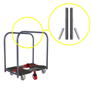 Snap-Loc Industrial Strength E-Track Panel Cart Black Dolly SL1500PC4B