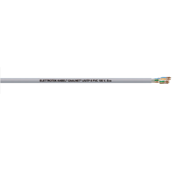 Gaalnet Solid Bare Copper U/UTP 6 PVC 100V Data Transmission Cable