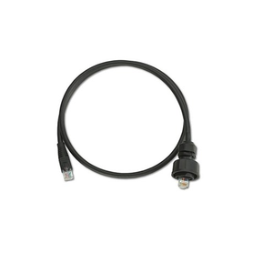 Cat 6 Patch Cord Industrial Plug To RJ 45 Plug 15 Feet Black D6721-15E