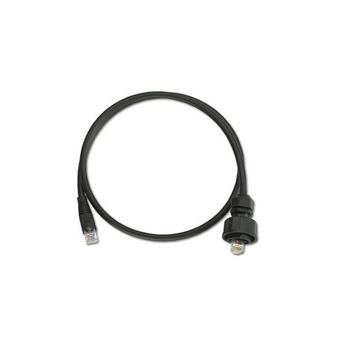 Cat 6 Patch Cord Industrial Plug To RJ 45 Plug 20 Feet Black D6721-20E