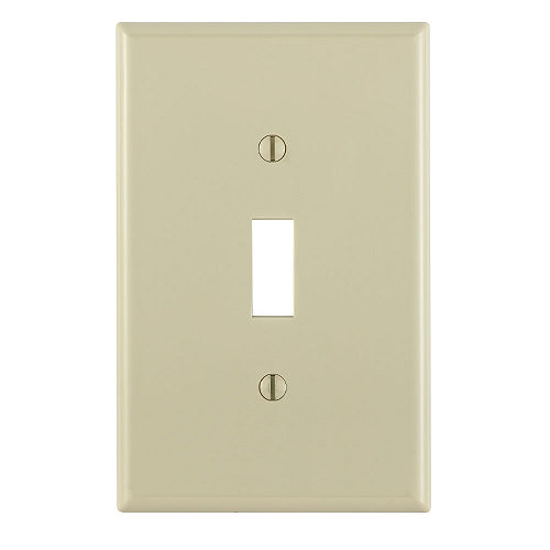 1 Gang Toggle Wallplate Midway Size Ivory PJ1-I