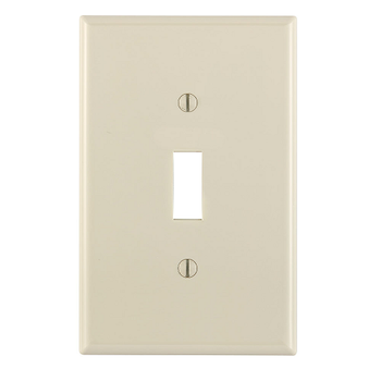1 Gang Toggle Wallplate Midway Size Light Almond PJ1-T