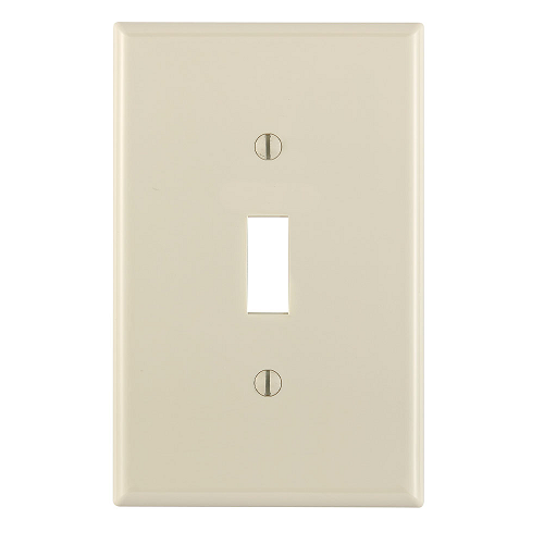 1 Gang Toggle Wallplate Midway Size Light Almond PJ1-T