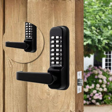 Medium Duty Mechanical With Black marine Tubular Latch and Black marine Tubular Latch Back to Back Locks