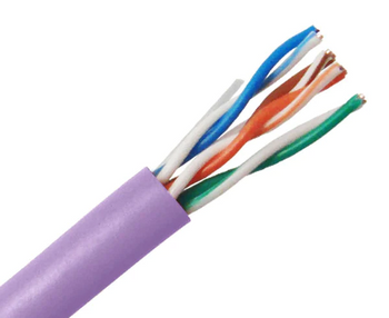 Plenum Category 6 UTP 1000FT Purple Cable 10033809