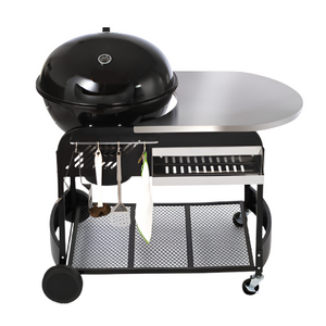 21 inch Kettle Charcoal Grill BBQ Portable with Cart & Thermometer