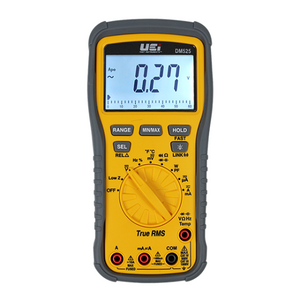 True-RMS Industrial Wireless Digital Multimeter, 1000V AC/DC, with Temperature Measurement and Power Factor DM525