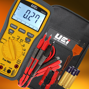 True-RMS Industrial Wireless Digital Multimeter, 1000V AC/DC, with Temperature Measurement and Power Factor DM525