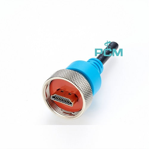 IP67 Waterproof HDMI Threaded Coupling Cable PCM-0602 (Pack of 10)