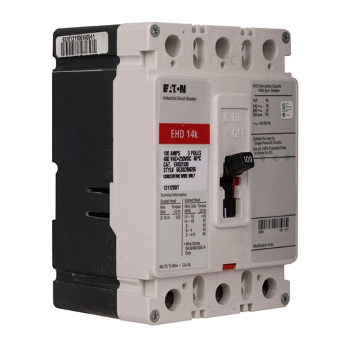 3 Pole Series C F-frame Molded Case Circuit Breaker EHD3080V