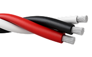 Aluminum 3C XHHW-2 XLPE Plex Cable BRW 600/1000V