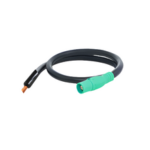 3 ft 4/0 Genflex Type W Pigtail Male/Female 16 Series Cam Connector to Bare End