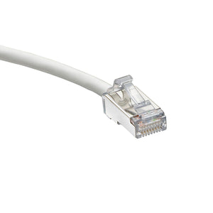 H6A10-9W Cat 6A Small Diameter High-Flex Patch Cord, 9 ft (2.7 m), White