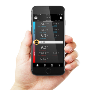 Smart Refrigerant Probes Deluxe Kit with Vacuum Gauge HUB8