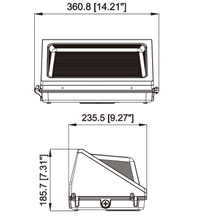 Watt And Cct Selectable Wall Pack - HYA-WP-80W-TW3CCT-(BR)(SG)B