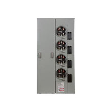 4-Gang 125A 120/240V Single-Phase Meter Socket With 400A Horn bypass 1MP4124RRLB