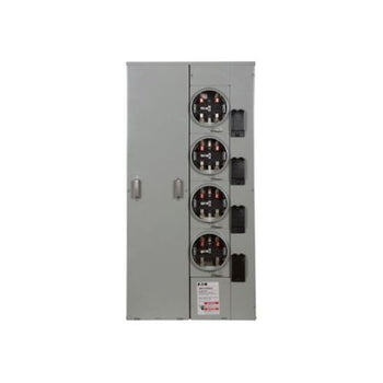 4-Gang 125A 120/240V Single-Phase Meter Socket With 400A Horn bypass 1MP4124RRLB
