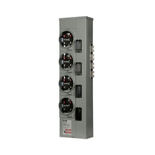 125A 120/208VAC 4-Gang Meter Pack with Horn Bypass 3MM412R12RLB