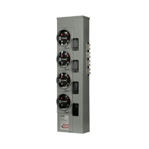 125A 120/208VAC 4-Gang Meter Pack with Horn Bypass 3MM412R12RLB