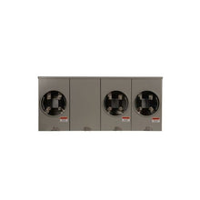 3 Gang 200A 600V Single Phase Four Jaw Meter Socket 1008959CH