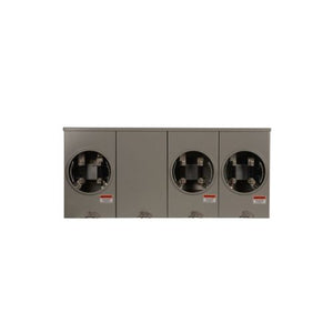 3 Gang 200A 600V Single Phase Four Jaw Meter Socket 1008959CH