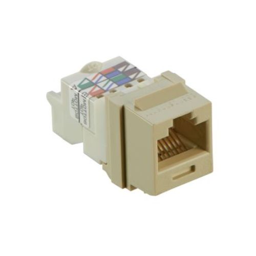 Category 6 Unshielded TP Style Keystone Jack Module Electric Ivory NK6TMEI