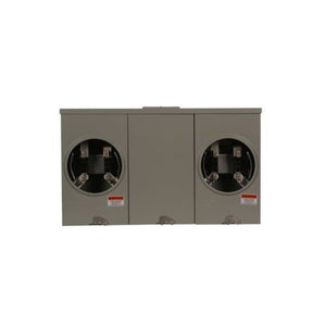 2 Gang 200A 600V Single Phase Four Jaw Meter Socket 1009613CH