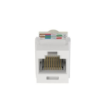 Unshielded UTP RJ45 Category 6 Keystone Jack Module White NK6TMWH