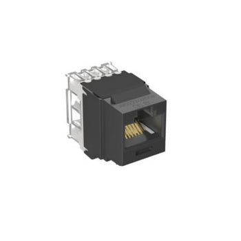 UTP RJ45 Category 6A Keystone Punchdown Jack Module Black NK6X88MBL