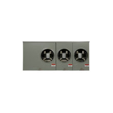 3 Gang 100A 600V Single Phase Four Jaw Meter Socket 1009694CH