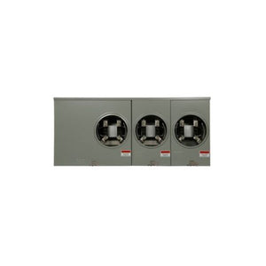 3 Gang 100A 600V Single Phase Four Jaw Meter Socket 1009694CH