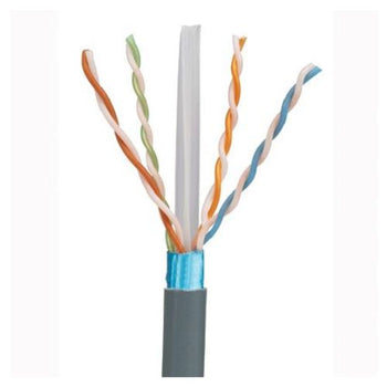 Cat 6 Plenum Rated Copper Ethernet Cable Twisted Pair Blue PFR6C04BU-UG (Pack of 1000)