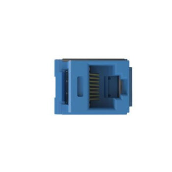 UTP RJ45 Category 6A Keystone Punchdown Jack Module Blue NK6X88MBU-Q