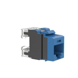 UTP RJ45 Category 6A Keystone Punchdown Jack Module Blue NK6X88MBU-Q