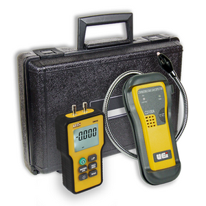 Leak and Pressure Test Kit with Gas Leak Detector, Manometer, and Carrying Case LPKIT