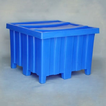 23 Cu Feet 44L x 44W x 29.5H Inch Ribbed Wall Medium Container Blue