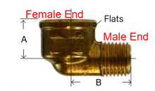 1/4"FIP X 1/8"MIP Street Elbow Forged Reducing 90 Degree Brass Fitting Pipe 28261