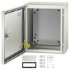 NEMA 4X Carbon Steel Enclosure 12 x 10 x 6'' Electrical Junction Box