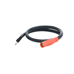 3 ft 4/0 Genflex Type W Pigtail Male/Female 16 Series Cam Connector to Bare End