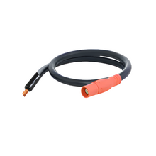 3 ft 4/0 Genflex Type W Pigtail Male/Female 16 Series Cam Connector to Bare End