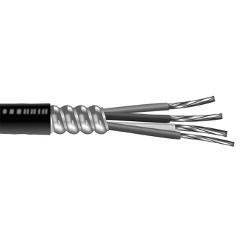 500' 2/0-3 W/GRND Stranded Aluminum Conductors PVC Jacket Metal Clad