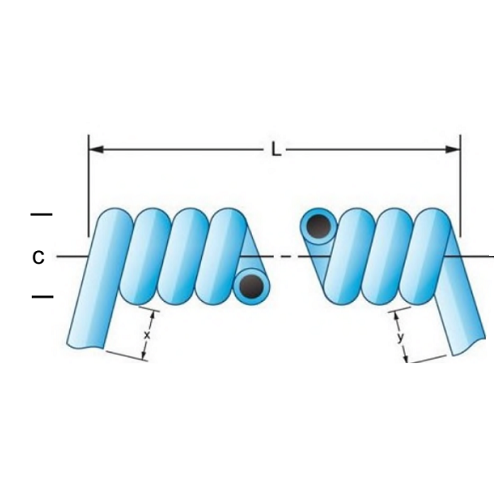 16/16 Retractable Coil Cord 35ft Extended Tangents - R16162-84