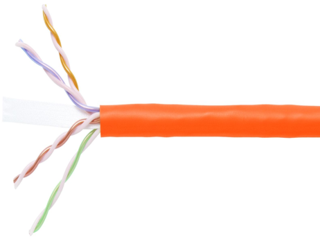 Plenum Category 6 UTP 1000FT Orange Cable 10033997