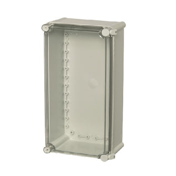 Clear 2 hinge cover SOLID Series PC enclosure UL PC 3819 13 T-2FSH
