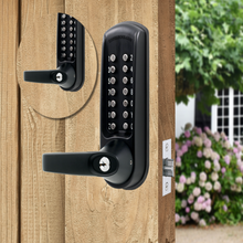 Heavy Duty Back to Back Black Marine Tubular Latch With Fire Rated Locks