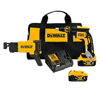 20V Dewalt Drywall Screw Gun Kit with Collated Screwgun Attachment DCF620CM2