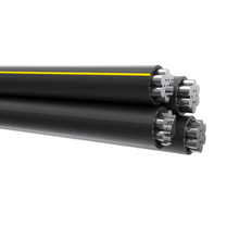 500' 4-4-4-4 Tulsa Quadruplex Aluminum Conductor Underground Direct Burial 600V URD