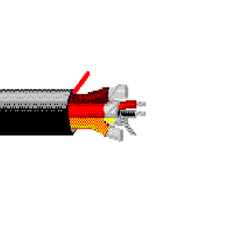 Belden 1221B 22 AWG 28 Pairs Individually shielded with Beldfoil PVC jackets Flexible Low Capacitance Cable