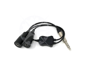 1/4" Y-Adapter Twin GA Plugs To One Plug SGS-8